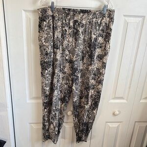 Snakeskin Print Pants